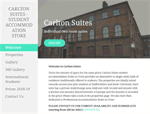 Tablet Screenshot of carltonsuites.co.uk